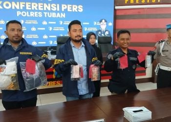 Tiga pengedar uang palsu di Tuban