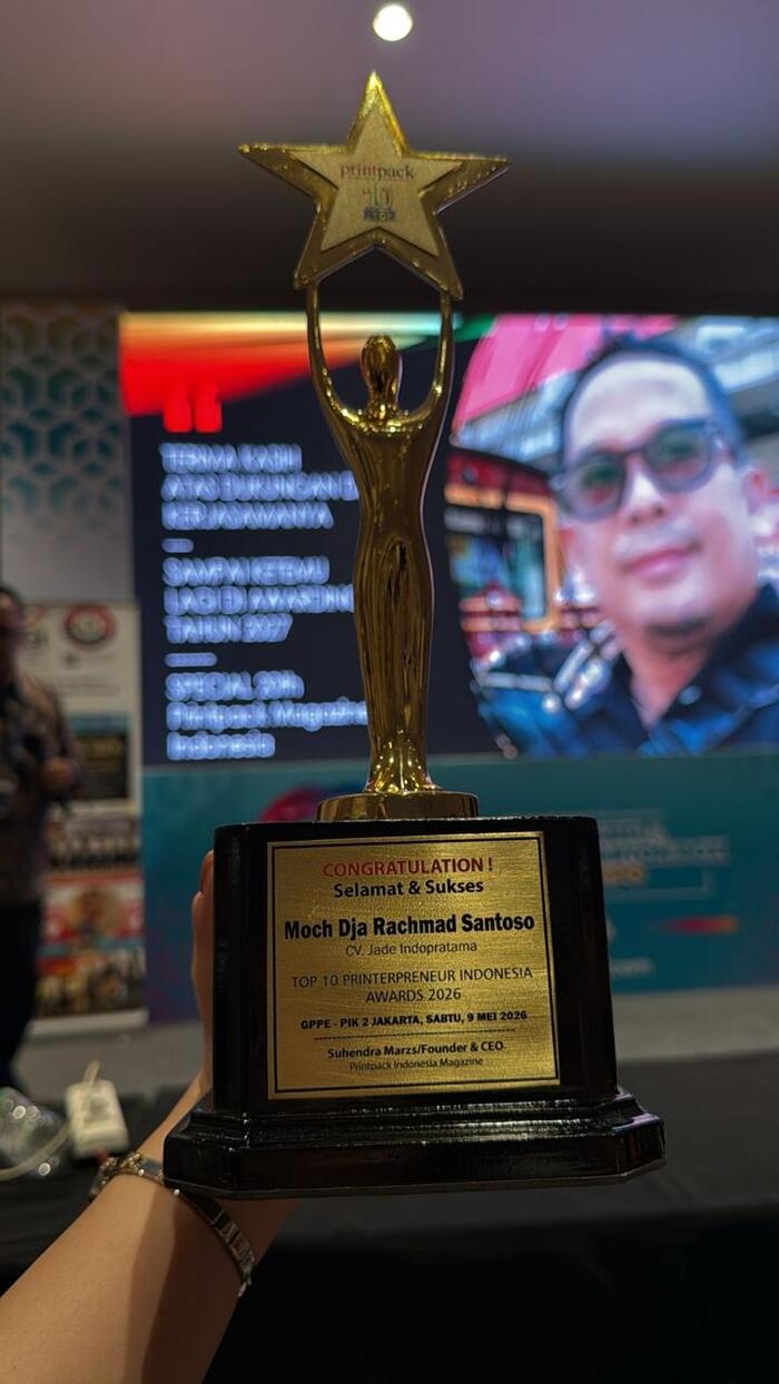 Rachmad Santoso 37 Tahun Berkarya, CEO JADE Indopratama Masuk Top 10 Printerpreneur Indonesia 2026 2 Rachmad Santoso JADE Indopratama.