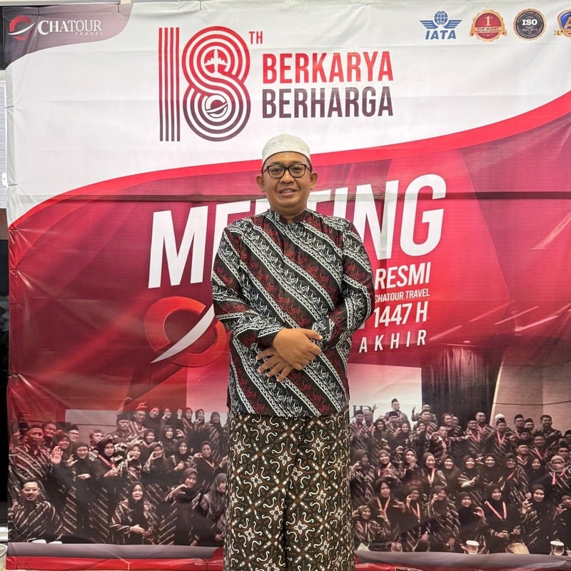 Biya Agus, Magister Fisika yang Viral di TikTok Berkat Pembahasan soal Rezeki bersama Chatour Travel 1 Biya Agus.