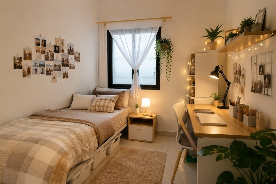 Dekorasi kamar kost low budget