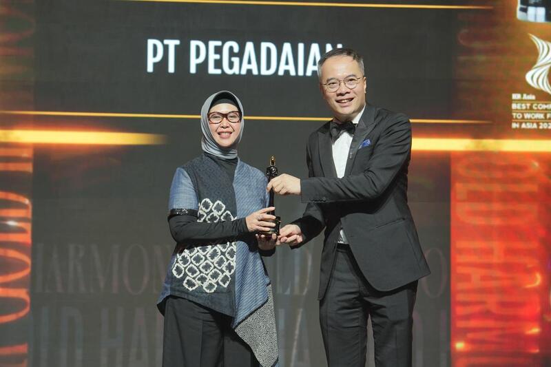 Pegadaian Borong 5 Penghargaan HR Asia 2026, Kembali Raih Best Company to Work For in Asia 1 Pegadaian.