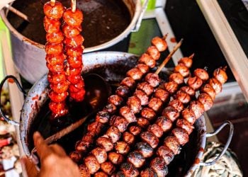 Bakso bakar Malang.