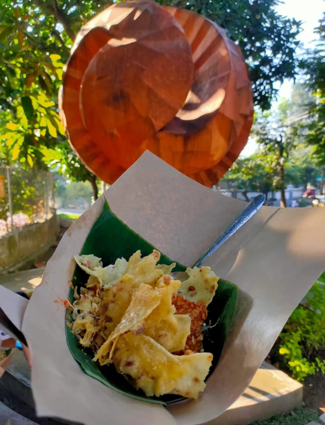 Nasi pecel murah di MOG Malang.