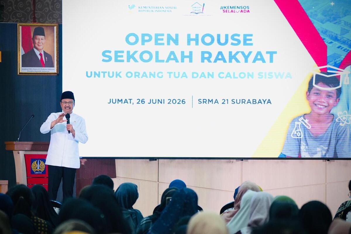 Sekolah Rakyat terbanyak Jatim.