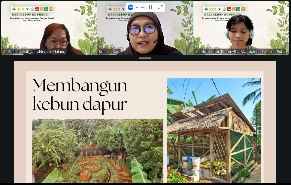 LPPM UM Kampanyekan Makanan Lokal Dorong Ketahanan Pangan, Kebun Rumah Bisa Jadi Solusi Cegah Stunting 1 LPPM UM.
