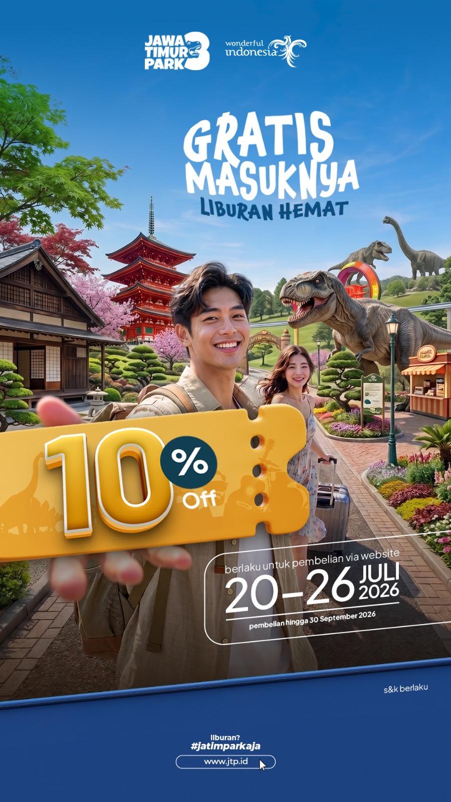 Liburan Lebih Hemat! Promo Spesial Tiket Online Jatim Park Group Berlaku hingga 26 Juli 2026 1 Jatim Park Group.