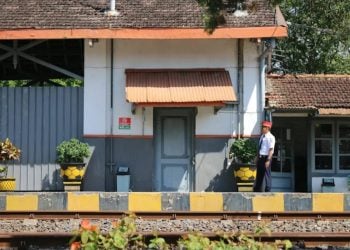 Stasiun paling sepi jalur Surabaya-Malang.