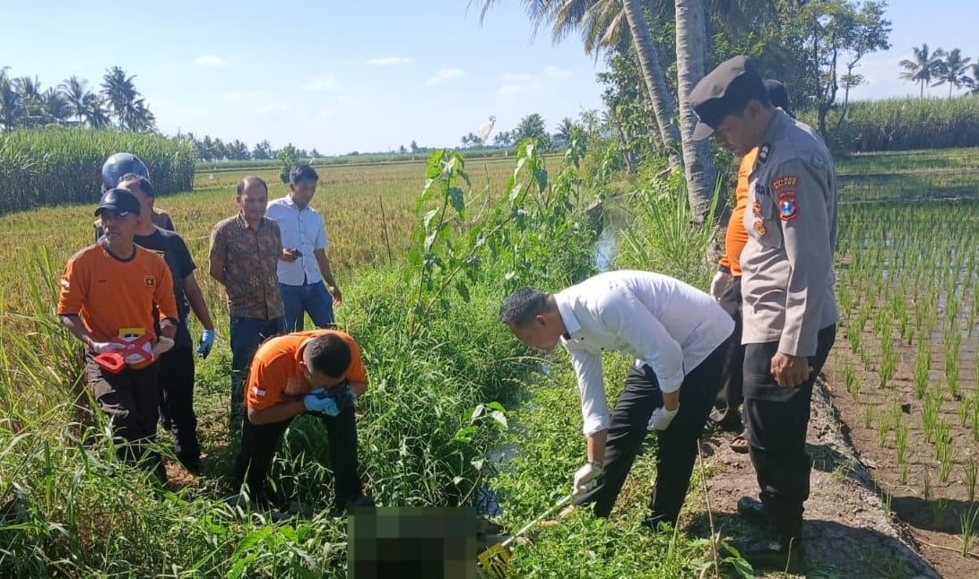 Mayat Bayi Bertali Pusar Mengapung di Saluran Irigasi Bululawang Malang, Polisi Selidiki Penyebabnya 1 Mayat bayi.