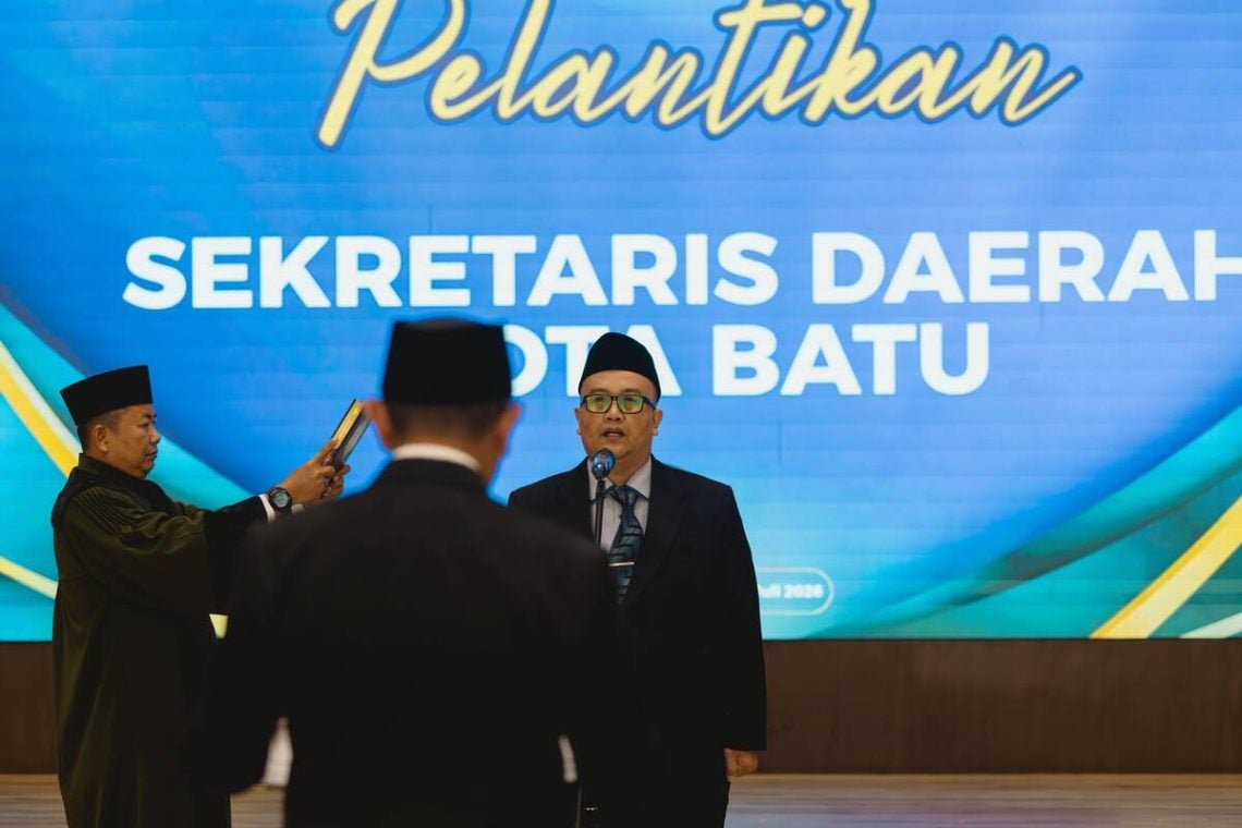 Alfi Nurhidayat Resmi Jadi Sekda Kota Batu Definitif, Wali Kota Minta Satukan OPD 1 Sekda Kota Batu.