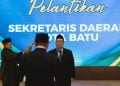 Alfi Nurhidayat Resmi Jadi Sekda Kota Batu Definitif, Wali Kota Minta Satukan OPD 3 Sekda Kota Batu.
