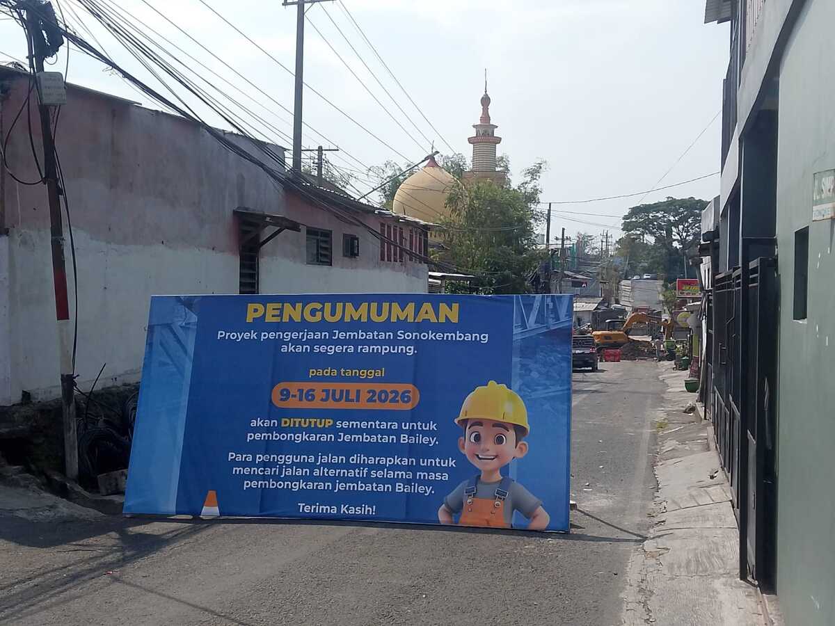 Bailey Jembatan Sonokembang.
