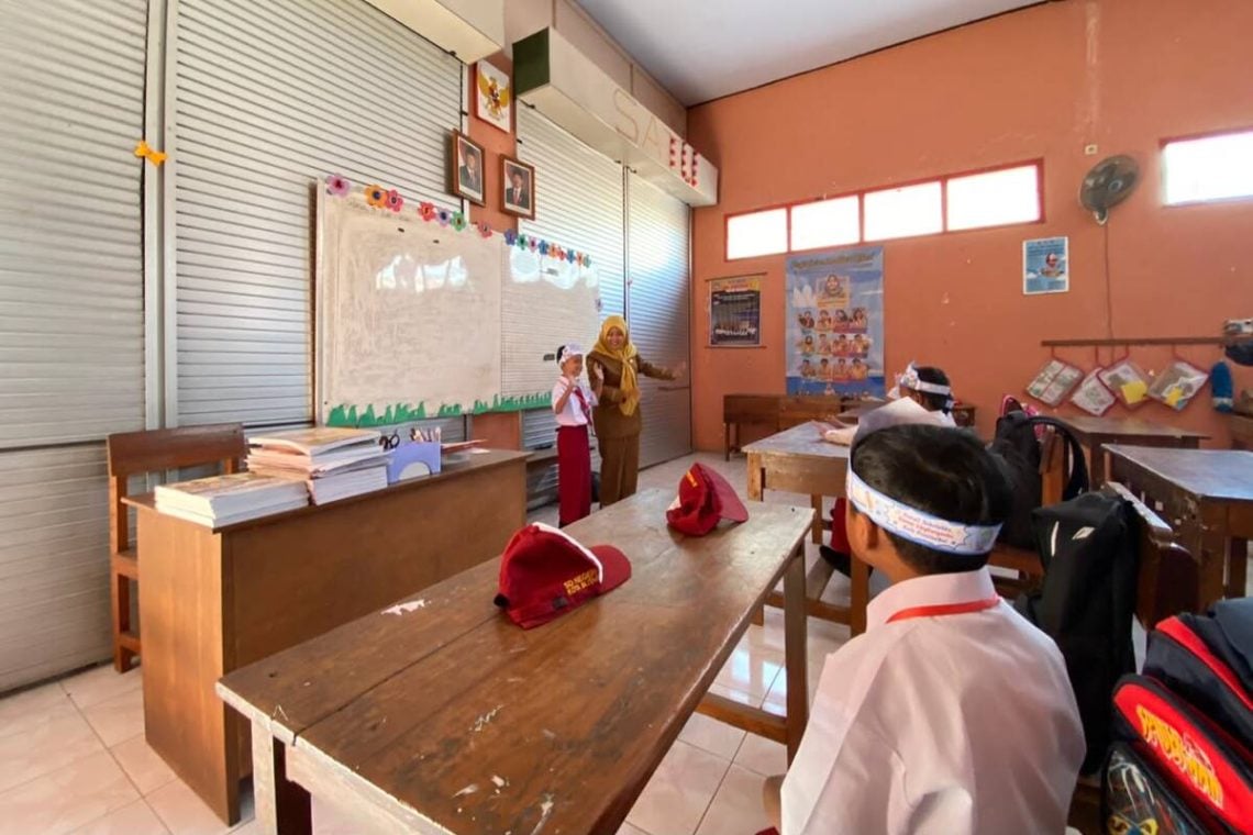 Sepi Peminat, SDN di Kota Blitar Cuma Dapat 5 Murid Baru saat MPLS 1 Blitar.