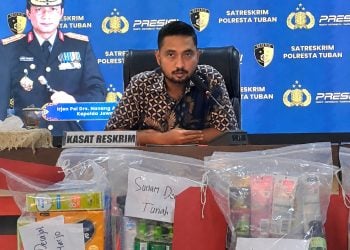 Komplotan Pencuri Lintas Kota Dibekuk Polresta Tuban, Sasar Lima Toko Modern 4 Pencuri