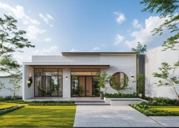 Rumah tropis modern.