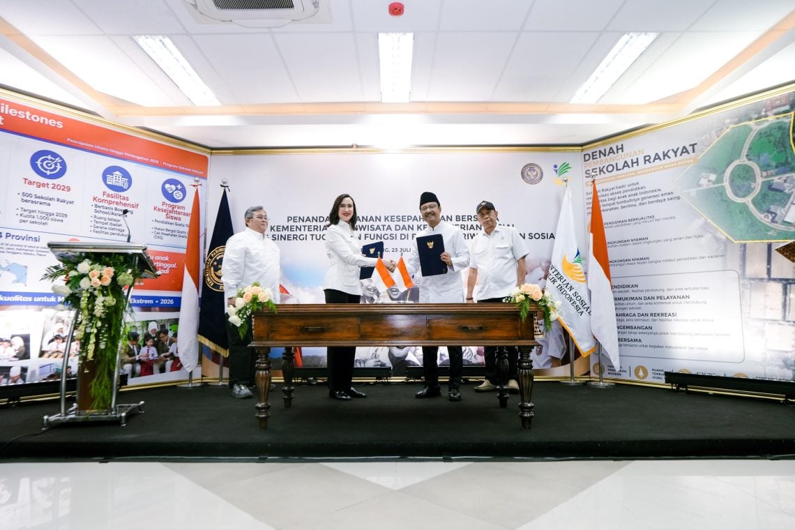 Kemensos dan Kementerian Pariwisata Perkuat Sinergi Pengembangan Sekolah Rakyat 1 Sekolah Rakyat