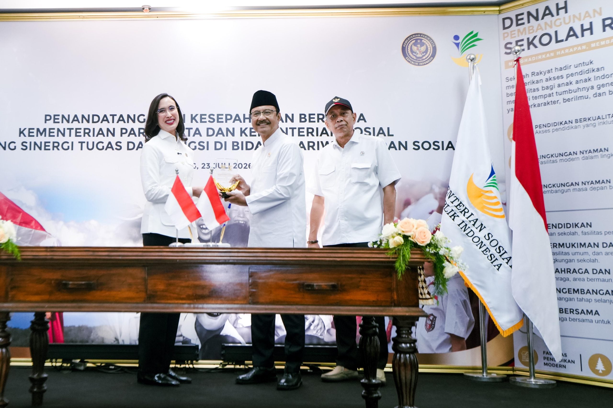 Kemensos dan Kementerian Pariwisata Perkuat Sinergi Pengembangan Sekolah Rakyat 3 Sekolah Rakyat