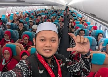 Ketika Jemaah Chatour Travel Dominasi Pesawat Garuda Indonesia, 144 Orang Berangkat dengan Kompak 6 Chatour Travel.